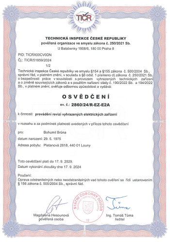 Certifikát